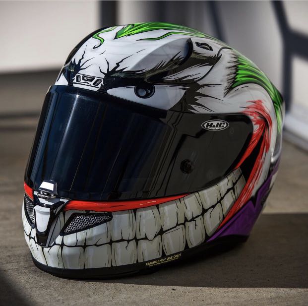 HJC Joker Full Face Helmet XXL, Motorcycles, Motorcycle Apparel on