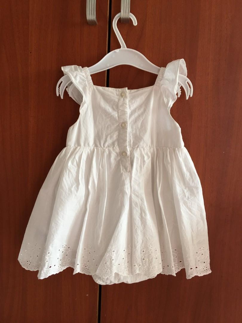H M baby white eyelet dress