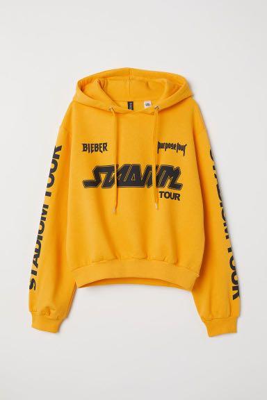 h m justin bieber crop hoodie Women s Fashion Coats Jackets and Outerwear on Carousell