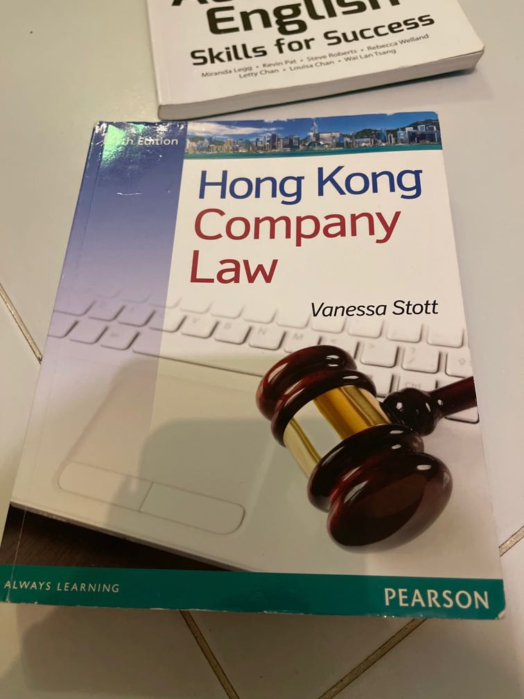 Hong Kong Company Law Pearson Vanessa Stott 14th Edition, 興趣及遊戲, 書本