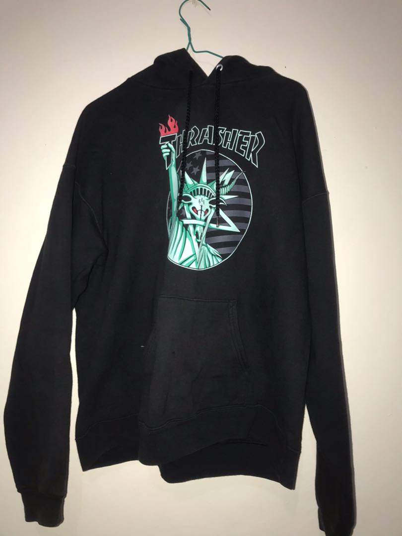 Hoodie Trasher Liberty Goat Black