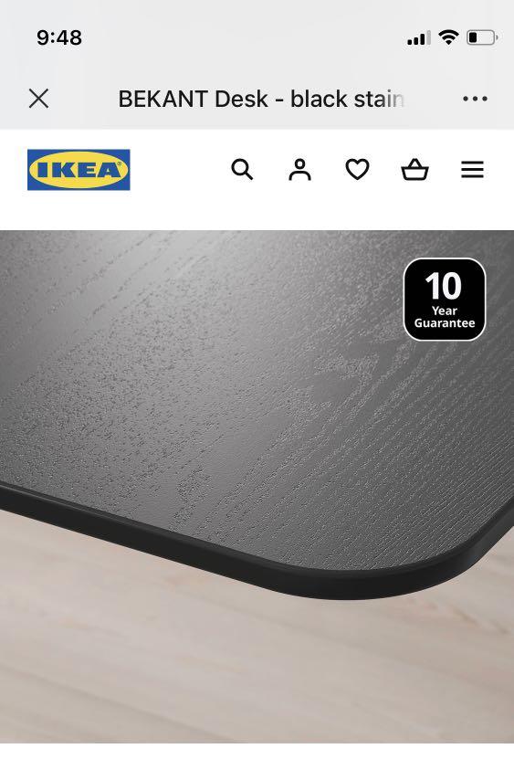 Ikea Height Manual Adjustable Table, Furniture & Home Living, Furniture