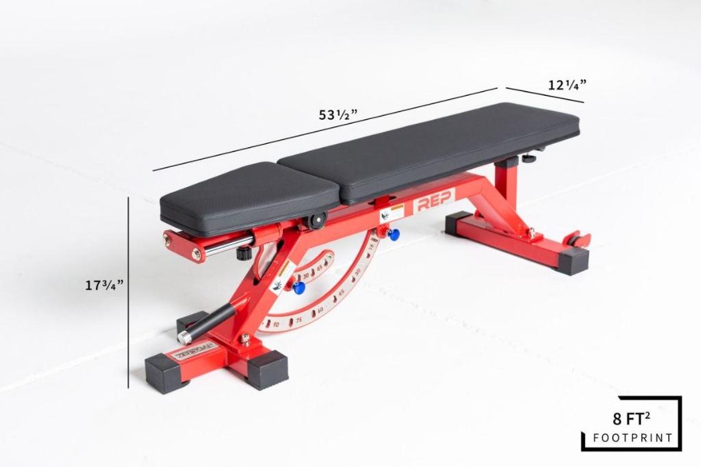 Adjustable bench rep fitness best sale