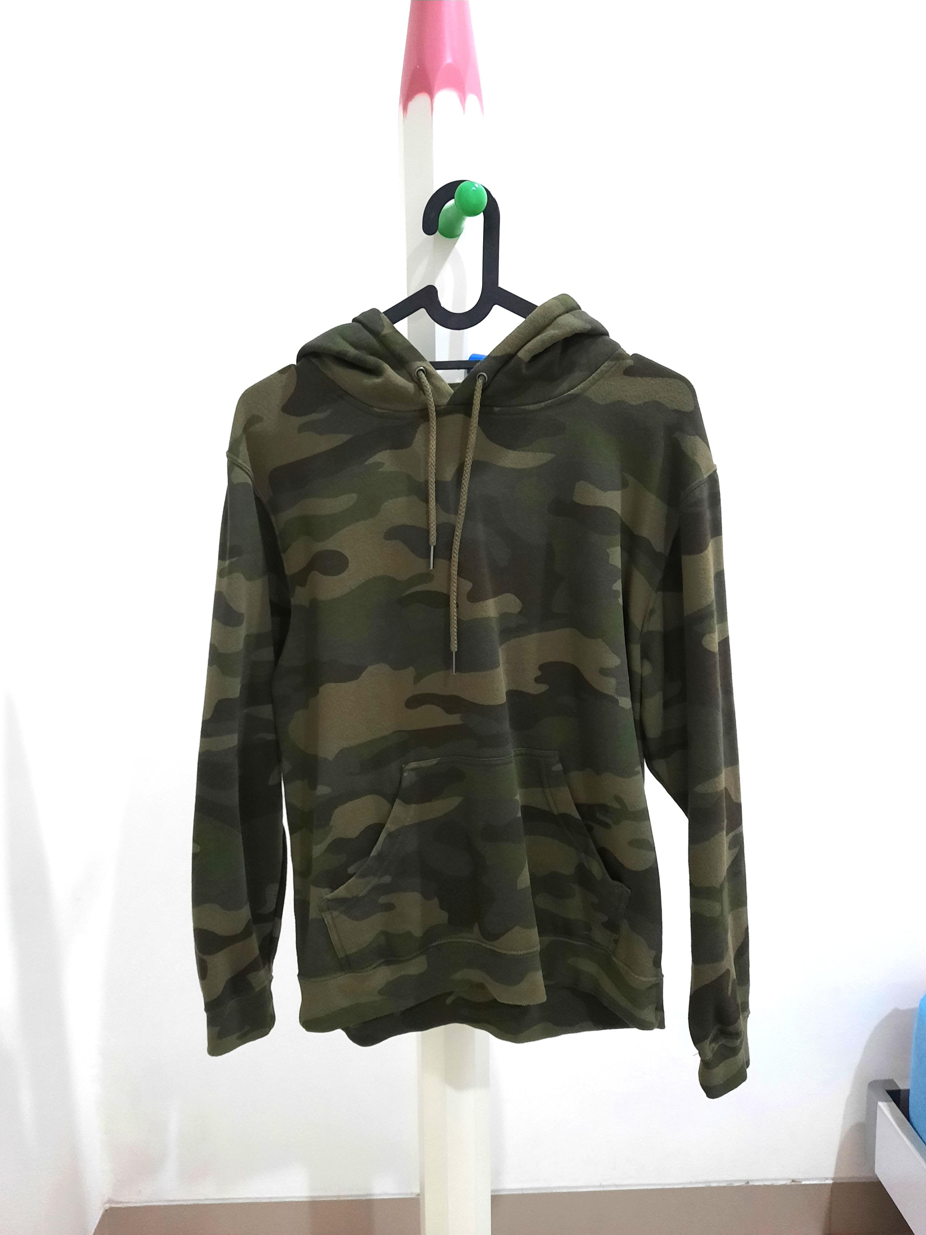 Jaket hoodie army sales