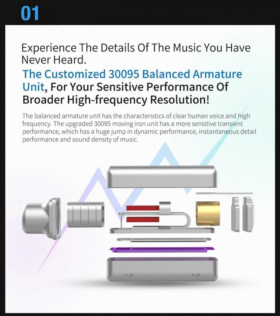 KZ ZSN pro HiFi Dynamic Balanced Armature Driver Hybrid Audio