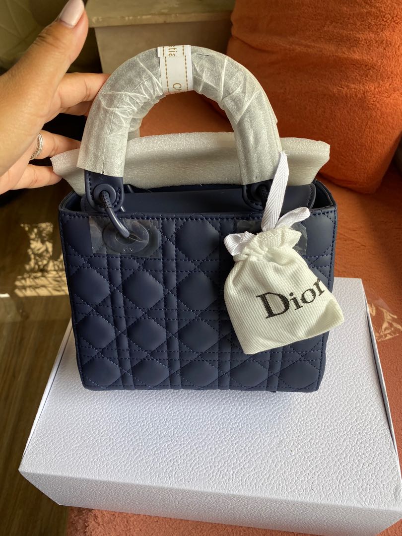 Lady Dior ABC small ultramatte cannage in dark denim bluerare colour  Luxury Bags  Wallets on Carousell