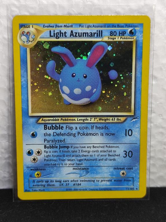 Light Azumaril Neo Destiny Rare Holo Hobbies Toys Toys Games On Carousell