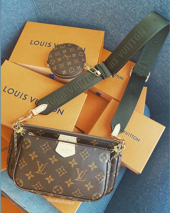 Louis Vuitton Multi Pochette Accessoires in Khaki Strap, Luxury, Bags &  Wallets on Carousell