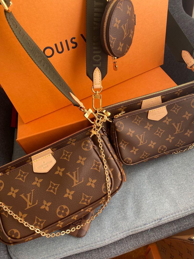 Louis Vuitton Body Bag Monogram Pochette Ganju M51870 Brown Women's Me in  2023