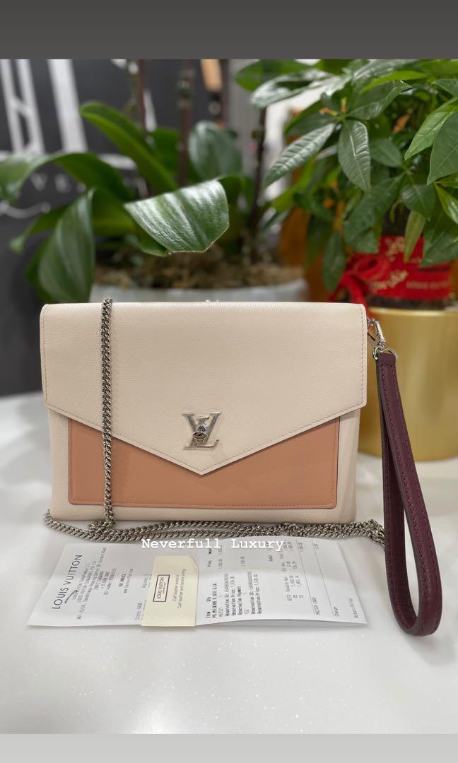 Louis Vuitton Mylockme Pochette Calfskin Leather, Luxury, Bags