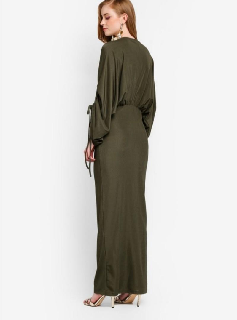 Lubna Drawstring Wrap Dress
