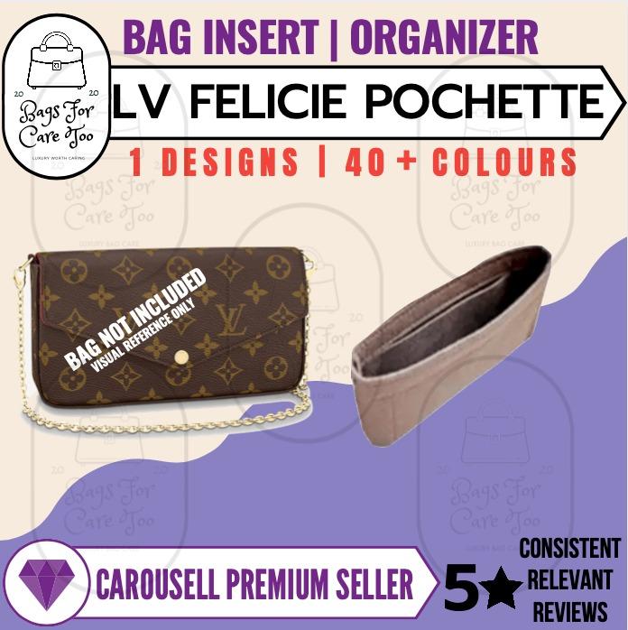 LV Felicie Pochette Bag Organiser Inner Bag Insert to prevent mess