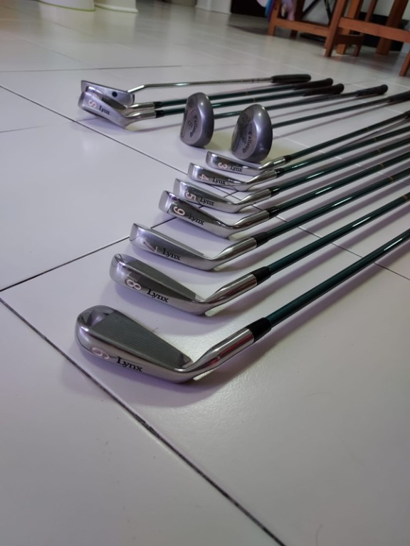 Lynx Golf Clubs High Modulus Graphite High Compression with 2 Drivers