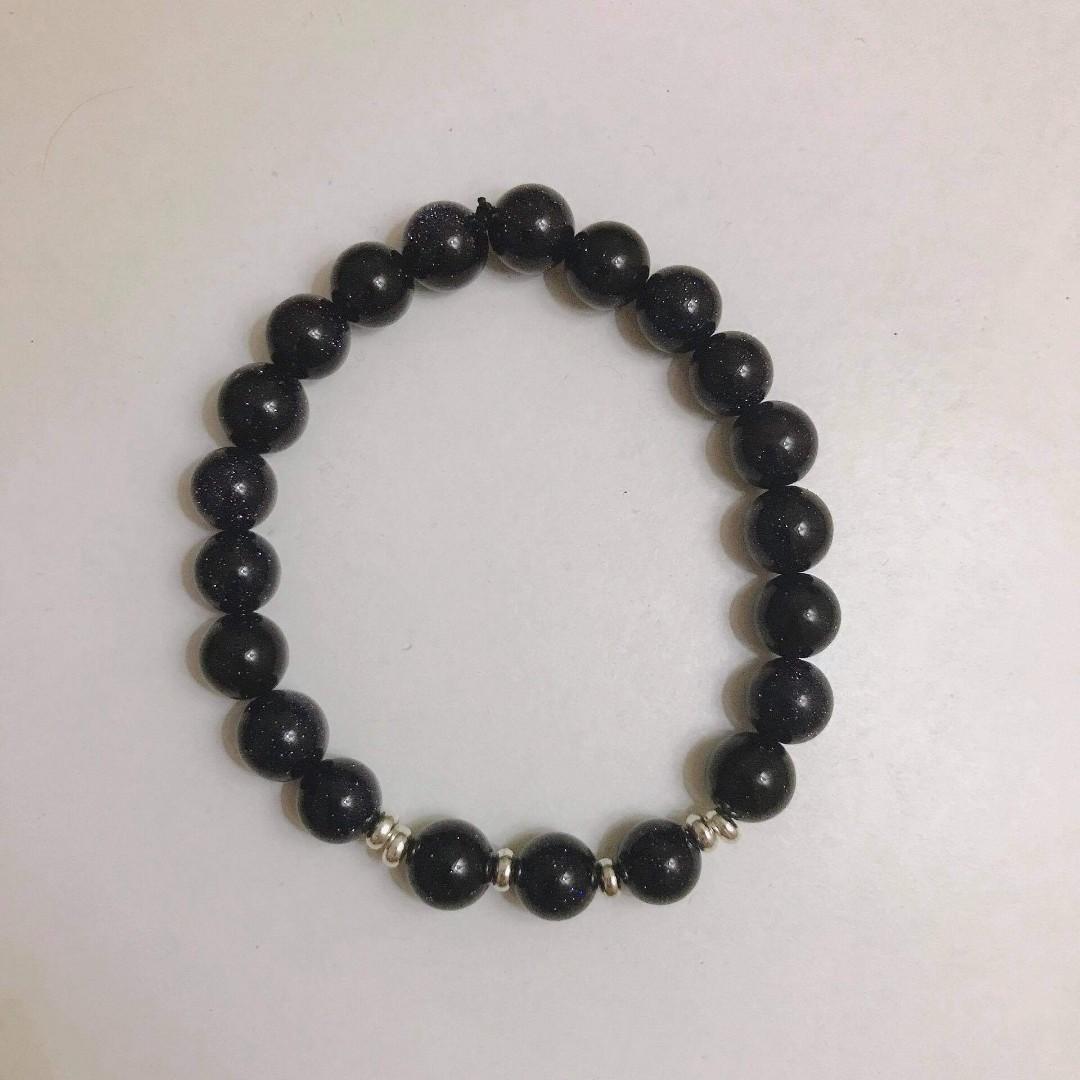 Black Bead Bracelet - Etsy-sonthuy.vn