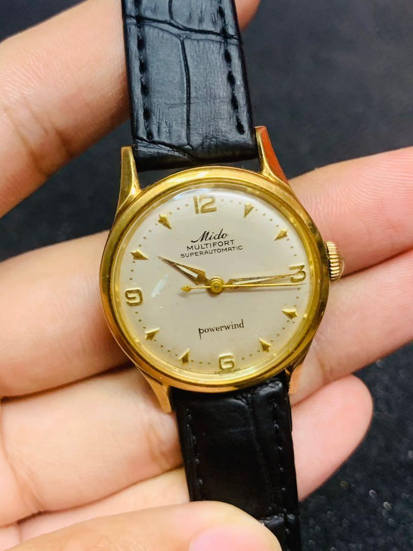 Mido watch gold hotsell