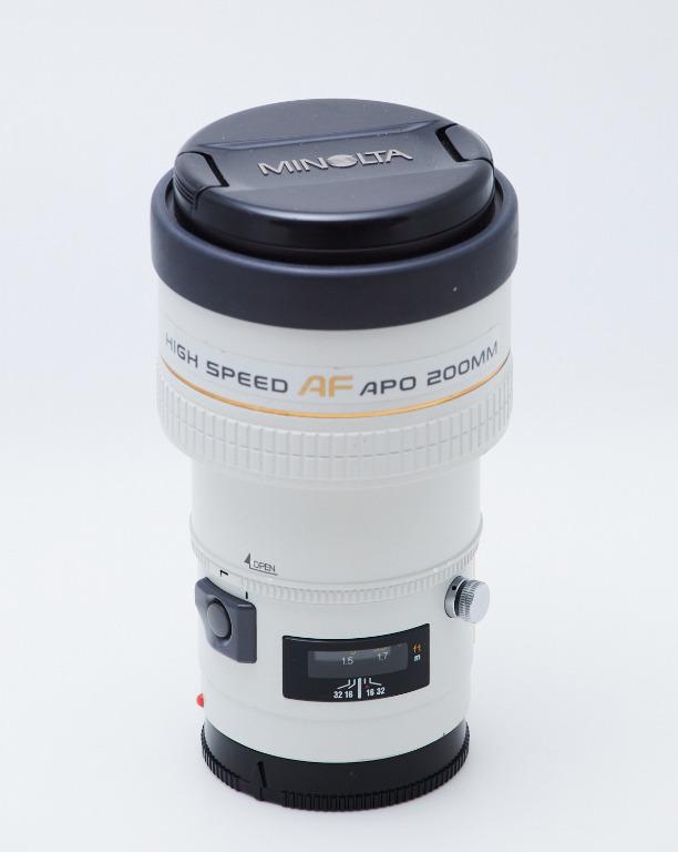 Minolta AF APO Tele HIGH SPEED 200mm F/2.8, 攝影器材, 鏡頭及裝備