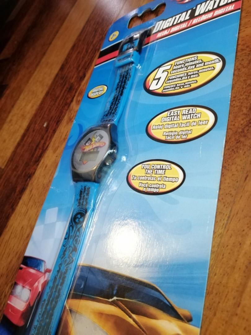 New Digital Watch Hot Wheels Hotwheels ILuvPosLaju Babies Kids