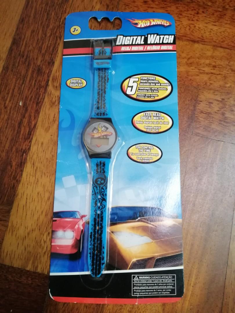 New Digital Watch Hot Wheels Hotwheels ILuvPosLaju Babies Kids