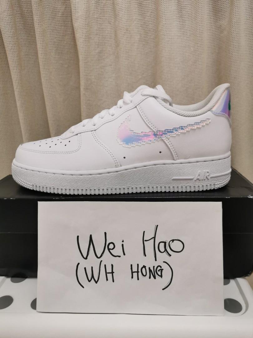 Air force 1 store low iridescent swooshes