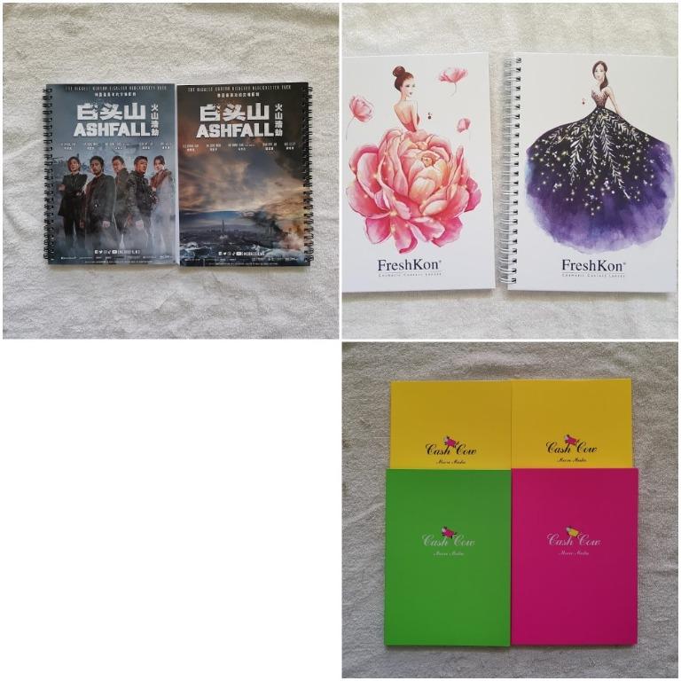 Notebook (Category: Stationery & School Supplies) located in Singapore. Submitted by ragdolly (Listing ID 1088293643, Image 1). Description: 🌹 2 x Freshkon Notebook 🌹 2 x AshFall Notebook 🌹 4 x Cash Cow Notebook FREE .