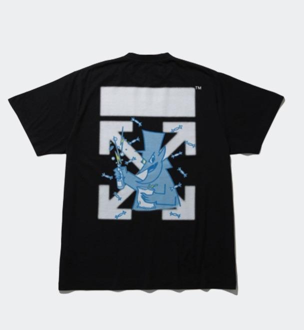 Off White x Fragment Tee L Men s Fashion Tops Sets Tshirts