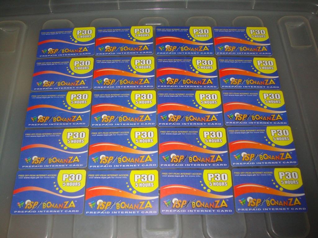 ISP bonanza prepaid cards, Hobbies & Toys, Memorabilia