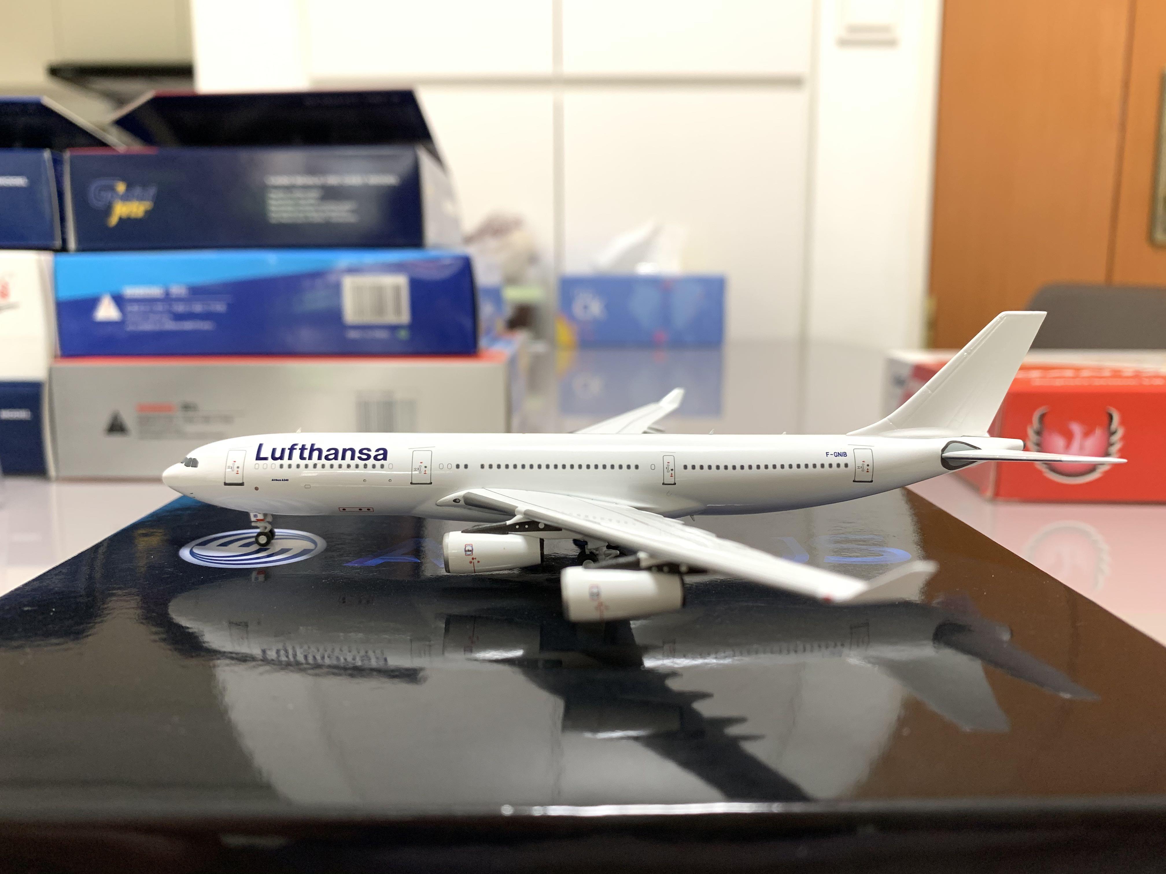 Panda 19024 Airbus A340-211 Lufthansa F-GNIB  in 1:400 scale Without Sticker 