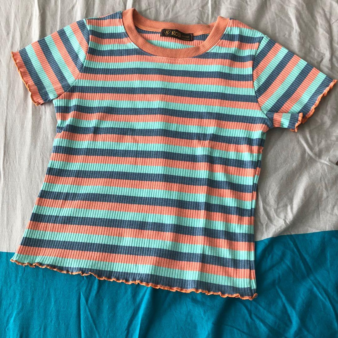 Pastel color top, Women's Fashion, Tops, Blouses on Carousell