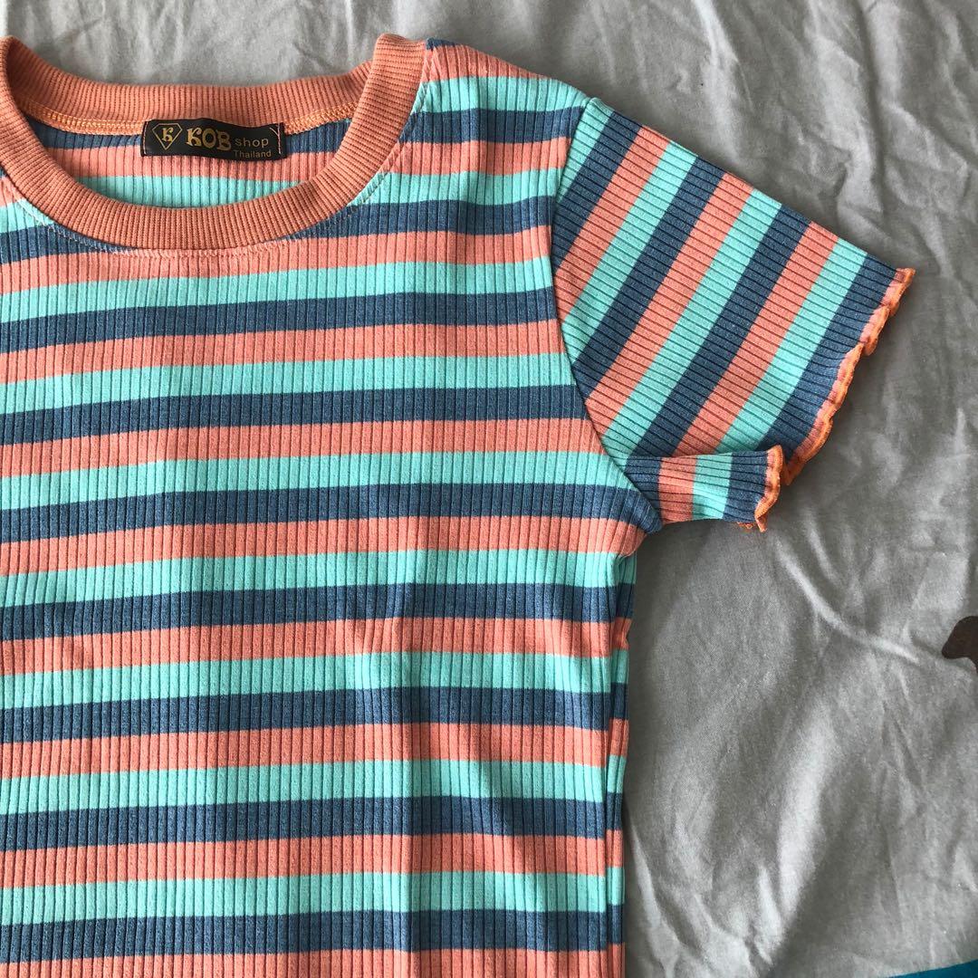 Pastel color top, Women's Fashion, Tops, Blouses on Carousell