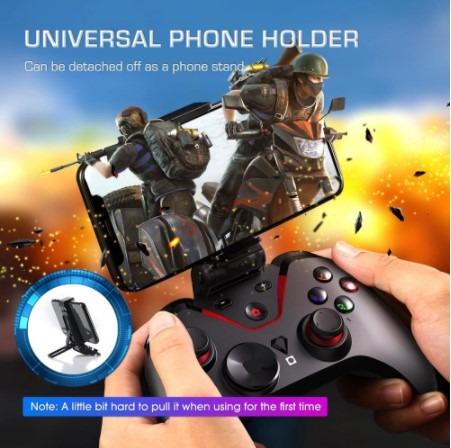 TECGAMER Mobile Game Controller, Wireless Bluetooth Gamepad Joystick  Multimedia Game Controller Compatible with Android Windows PC, Perfect for  the