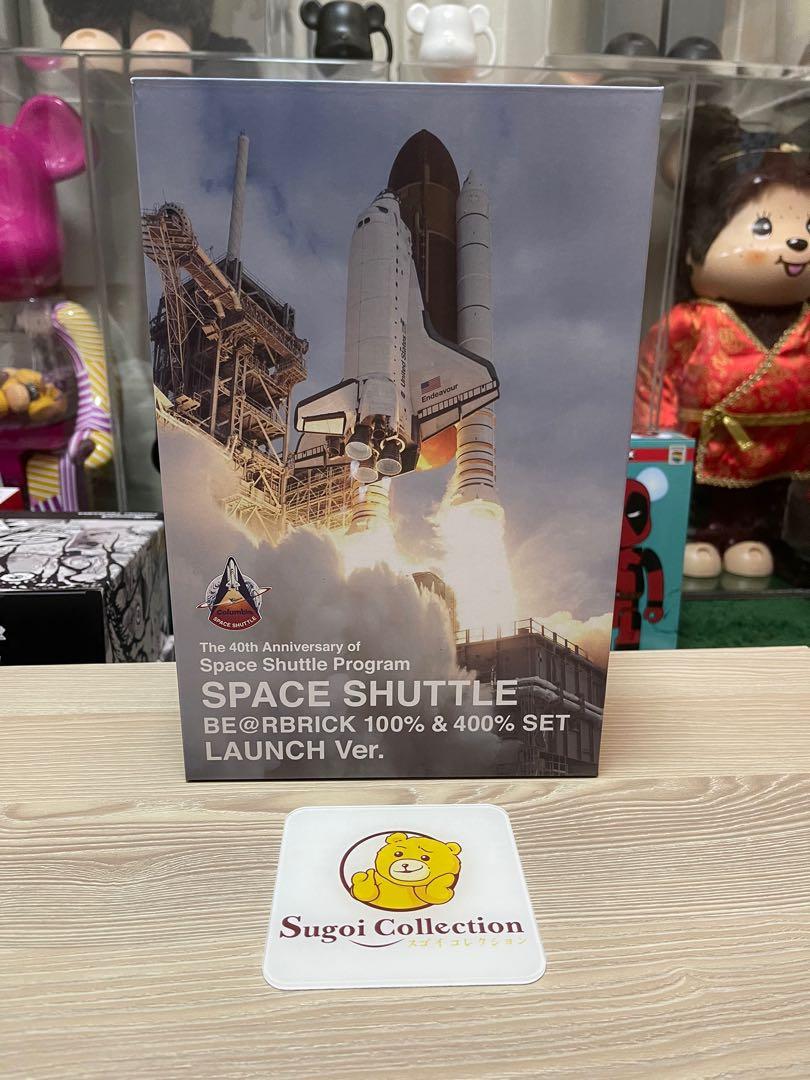BE@RBRICK Ver. SPACE SHUTTLE LAUNCH & 100% 400% Shuttle Space