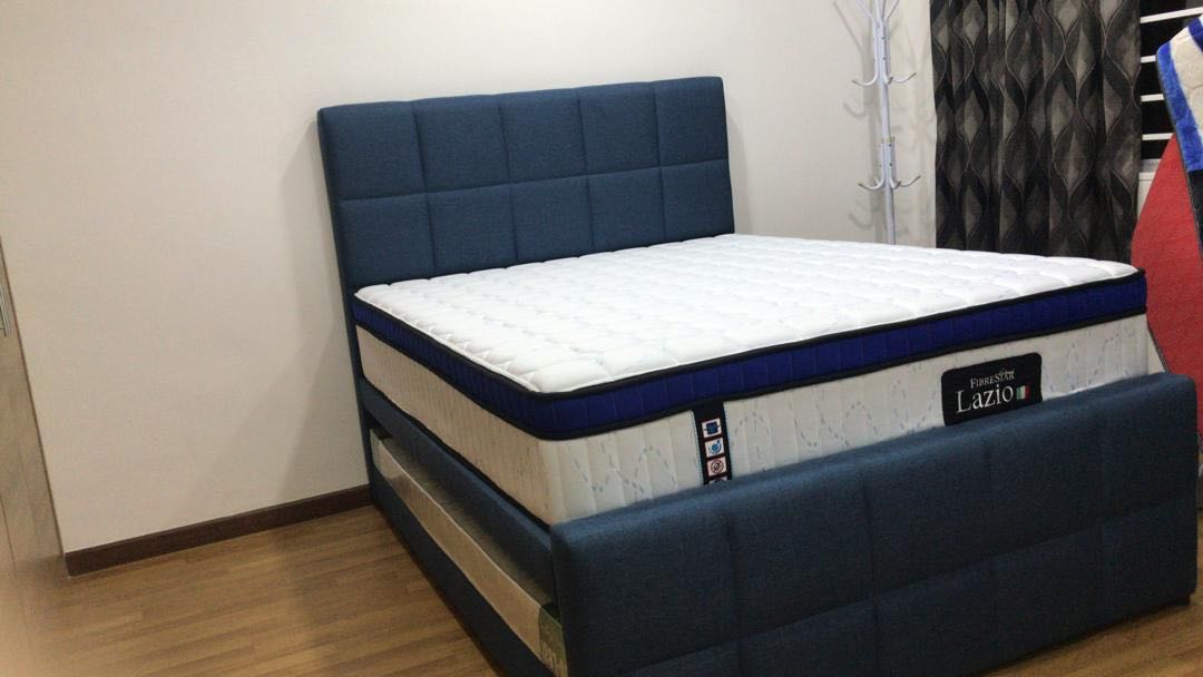 Katil queen best sale pull out