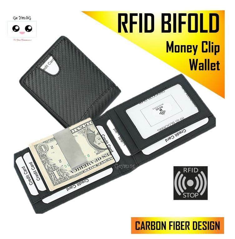 Dollaro RFID Protected Money Clip Wallet And Card Holder - Brown