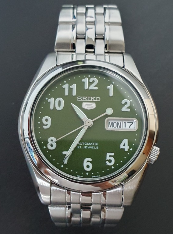 Seiko 5 Automatic Watch Green Men s Fashion Watches