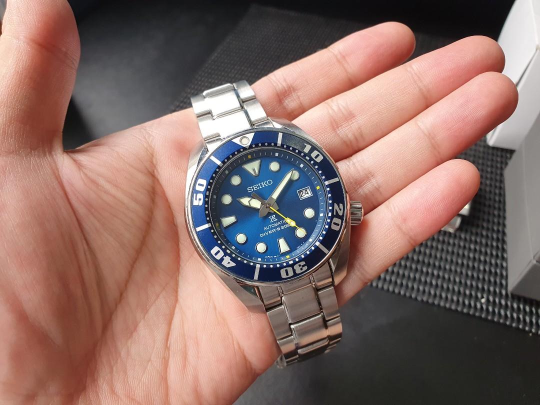 Seiko Coral Blue Sumo SBDC069, Mobile Phones & Gadgets, Wearables & Smart  Watches on Carousell