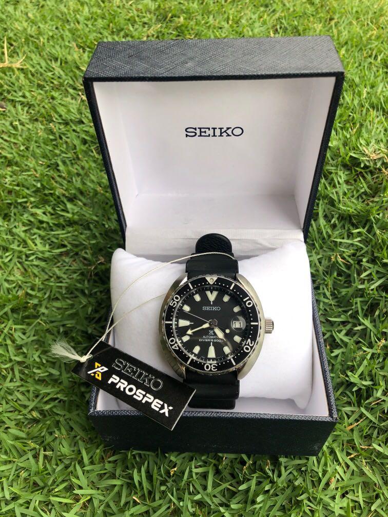 Seiko Prospex Baby Turtle Black SRPC37K1, Men's Fashion, Watches &  Accessories, Watches on Carousell