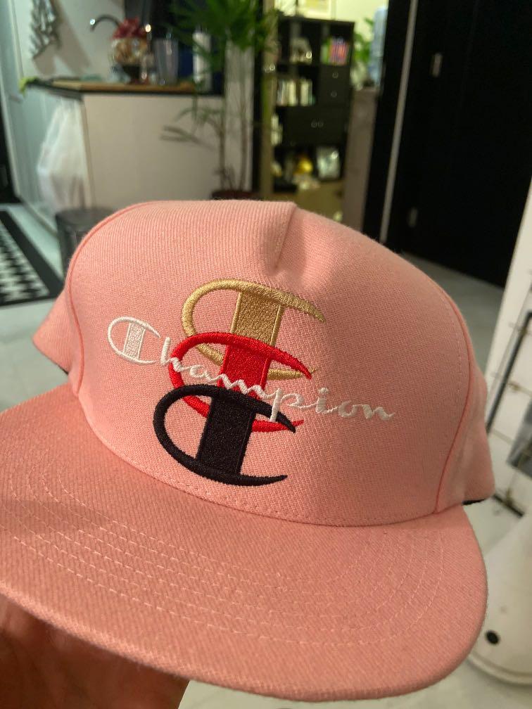 Supreme Champion 5-Panel Pink Hat, Men's Fashion, Watches & Accessories, Caps & Hats Carousell