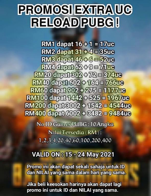 Top Up Pubg Mobile Uc Global Recharge Pubg Mobile Uc Global Rm100 Just Need Pay Rm99 Only Tickets Vouchers Gift Cards Vouchers On Carousell