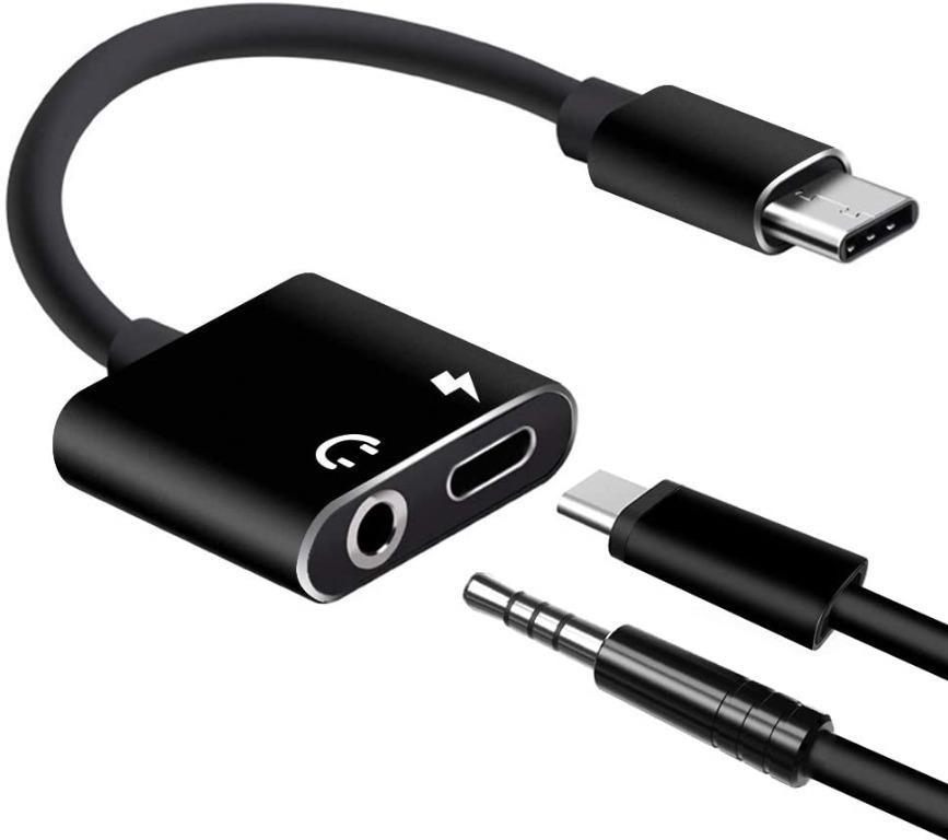 USBC Type to 3.5mm Audio Splitter Adapter Silver [BWTC01], Audio