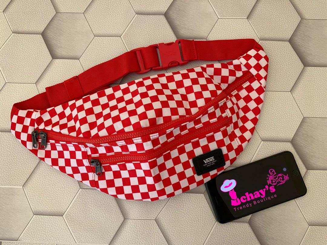 vans ward checkerboard red