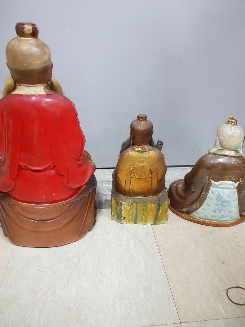 Vintage Taoist Chinese God statue figure figurine, Hobbies & Toys