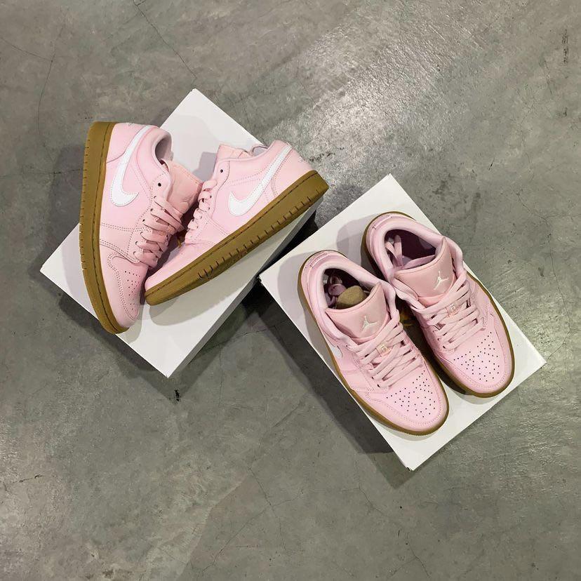 Air jordan 1 2025 low pink gum