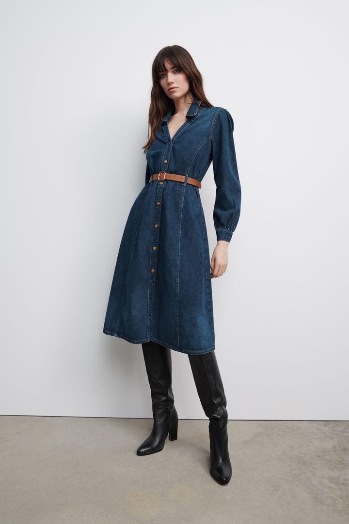 Denim hotsell dress 70s
