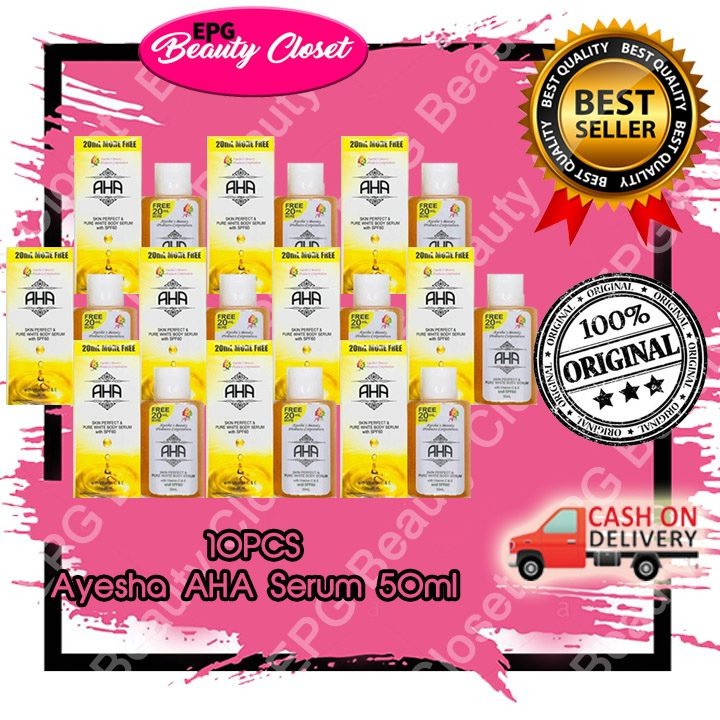 10 Pcs Ayesha Aha Serum 50ml Beauty Personal Care Face Face Care On Carousell