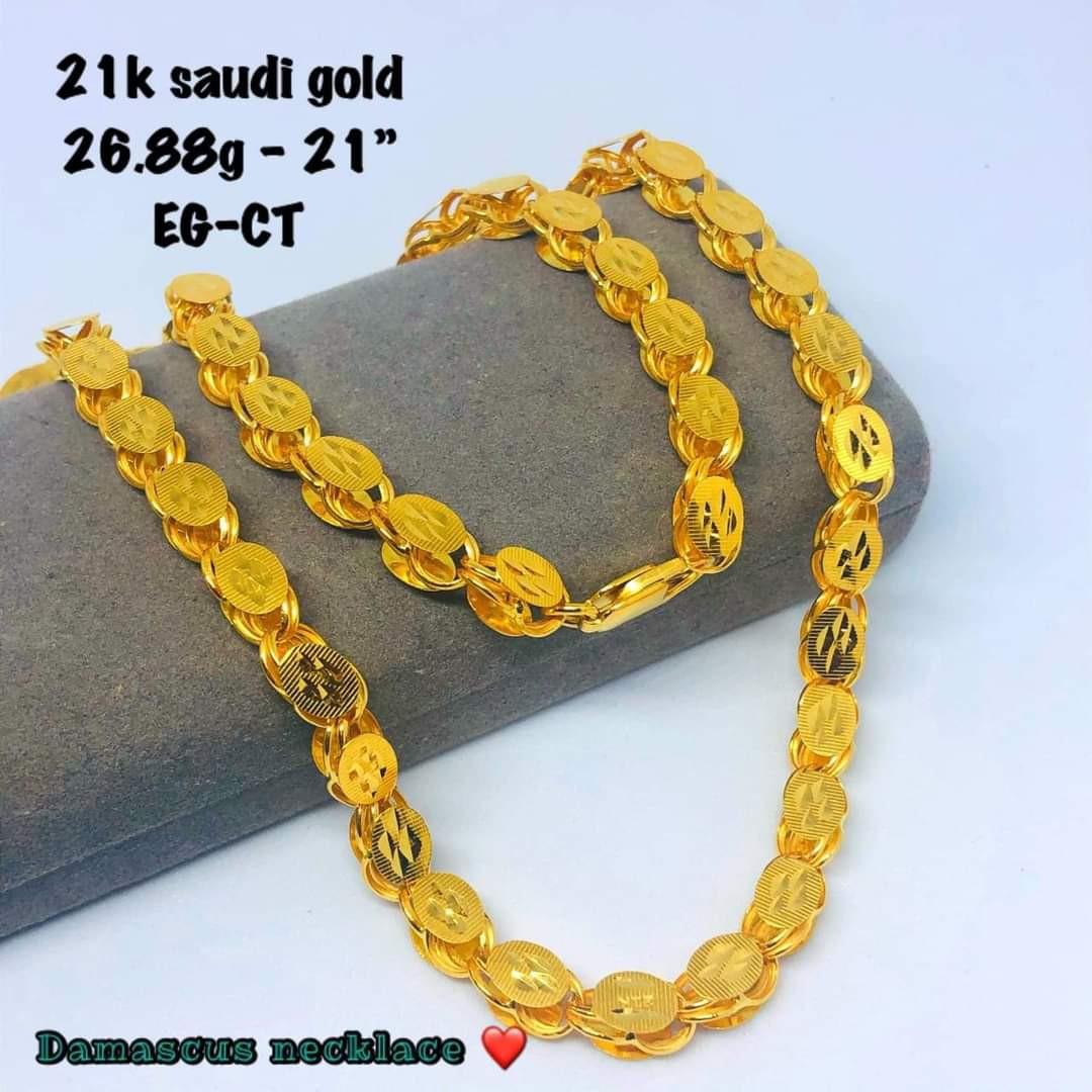 21k Saudi Gold Necklace, Women's Fashion, Jewelry & Organizers, Necklaces  on Carousell
