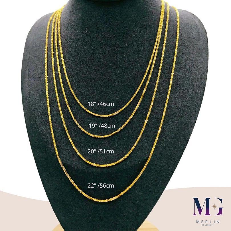916 Gold Milan Chain 18 19 20