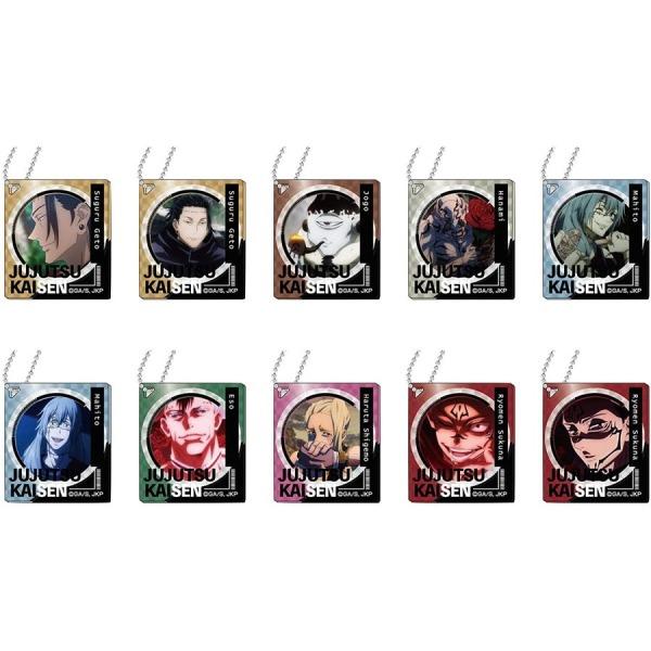 新貨預訂 咒術迴戰 亞加力鎖匙扣套裝d 一套10款 Decofla Acrylic Key Ring Jujutsu Kaisen Box Set D Set Of 10 夏油傑漏瑚花御真人壊相