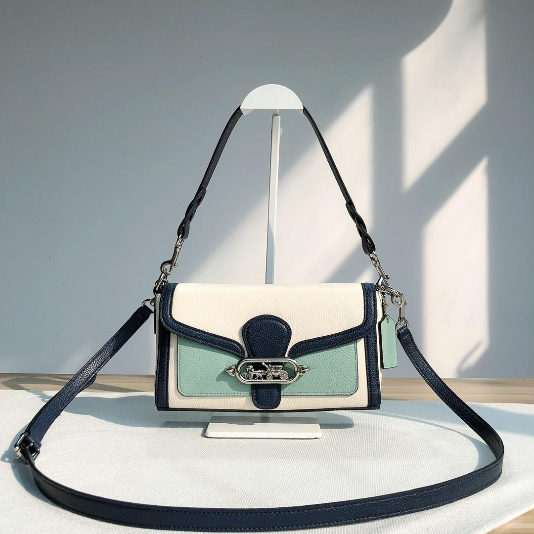 Coach Jade Shoulder Bag in Colorblock Chalk Multi Leather 2341 Carousell