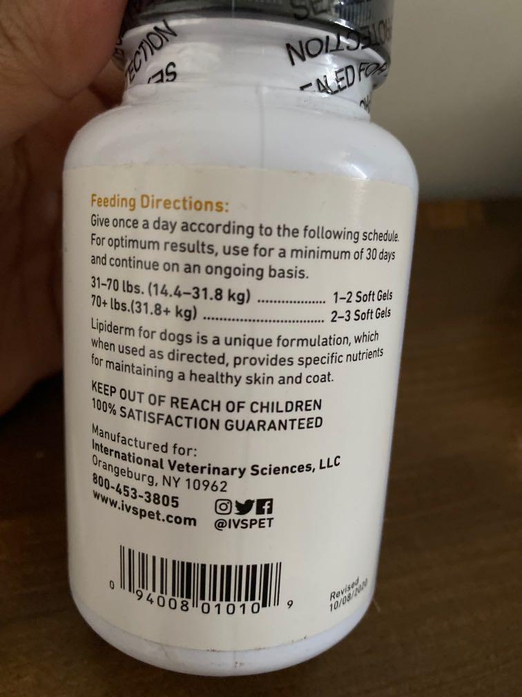 Lipiderm for dogs on sale