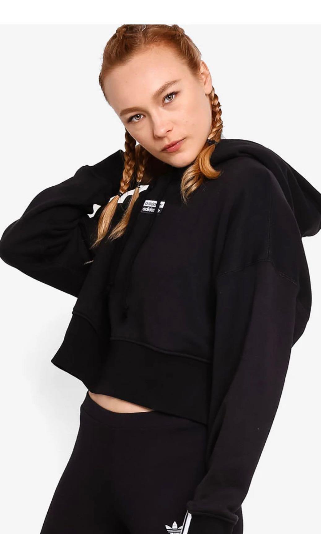 Adidas ryv cropped hoodie deals